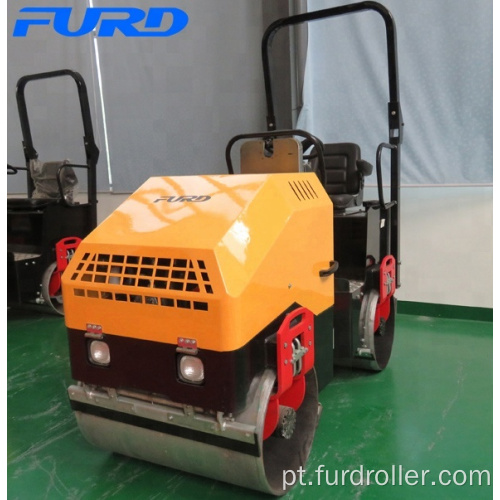 Compactador vibratório de rolos vibratórios FYL900 de 2 toneladas